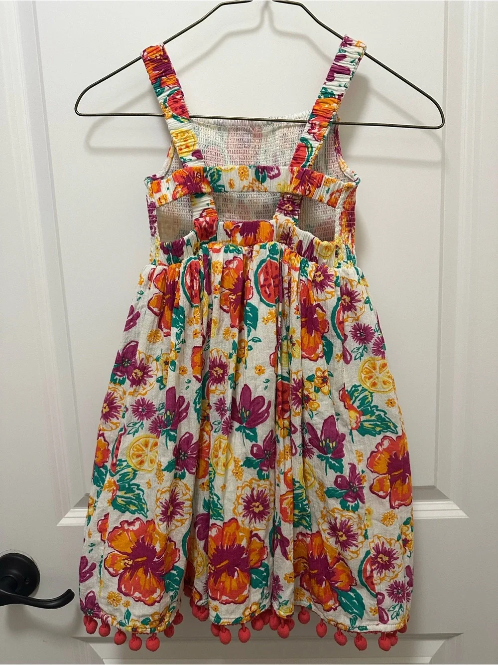 Girls Joie Kids Sundress with Orange & Pink Flowers